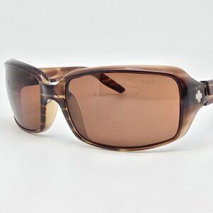 Spy Optics Zoe Forest Tortoise Frame Bronze Lens Wrap Sunglasses 60-19-119